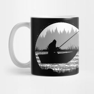 Boat Fishing Bigfoot Mug